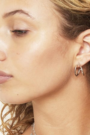 Ohrringe Plain Jane Goldfarbe Edelstahl h5 Bild2